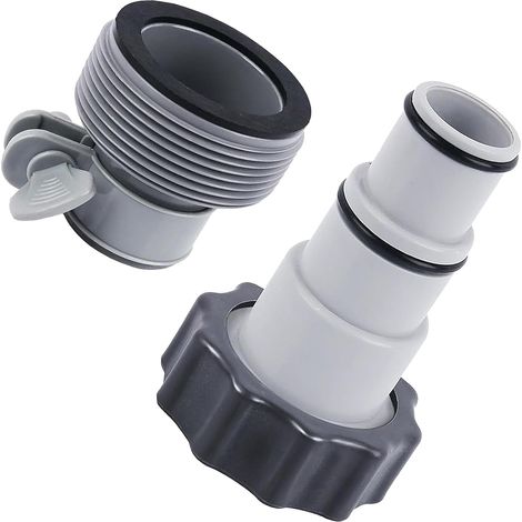 CCYKXAAdaptateur de Tuyau de Piscine A et B, 2 Pièce Adaptateur Tuyau Piscine avec Filetage Intérieur à Visser, Adaptateur pour Piscine (1/5)