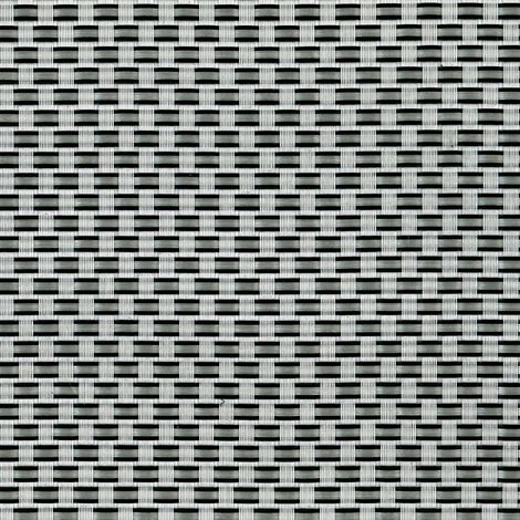 TENAX Rete Tessuta Decorativa Frangivista Composta da PVC e Poliestere, Texstyle Plus, Argento-Nero, 1,00x5 m (1/5)