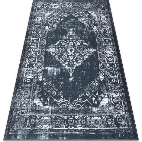 Tappeto ANTIKA 117 tek, ornamento moderno, lavabile - grigio / grafite grey 120x170 cm