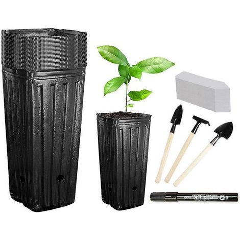 Tall semis fleur plante Container pots pour intérieur extérieur jardin (1/5)