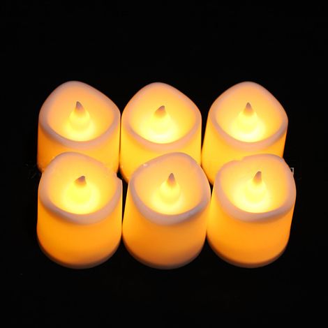 Lot de 24 bougies LED électriques sans flamme, composants électroniques en plastique, idéales pour la décoration de mariage et les déclarations. (1/5)