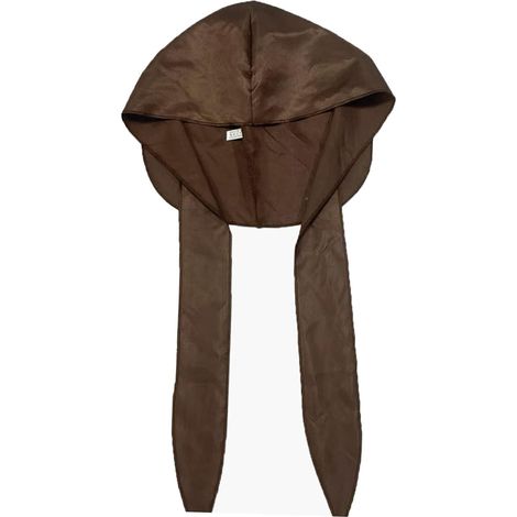 Écharpe à cheveux unisexe exquise Durag pour femme, accessoire pour cheveux, turban punk, carré, décontracté, couvre-tête (1/5)