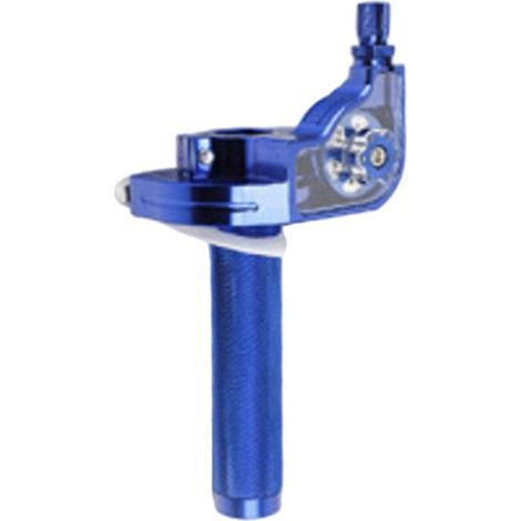 1 set. Color: Blue. Material: Metal + ABS. Universal motorcycle throttle handlebar.