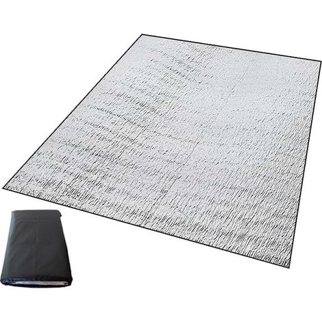 Aluminium-Campingmatte, Schaumstoff-Schlafmatte fürs Camping, Isoliermatte aus Aluminiumfolie, Reflektierende Matte, Zeltmatte, Bodenmatte (1/5)