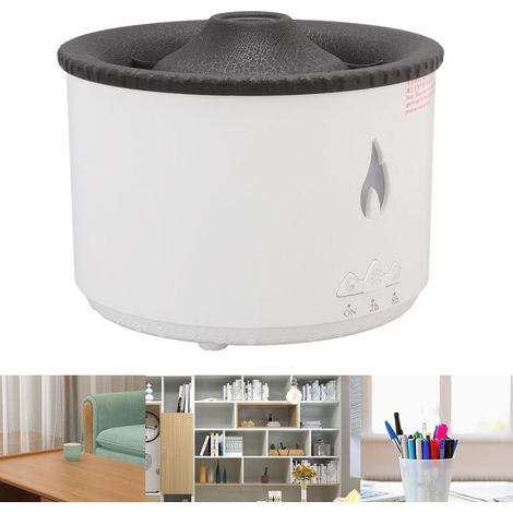 Difusor de aromaterapia "Luz de llama" con efecto de llama negra – Humidificador ultrasónico Seajelly de 300 ml y 10 W (ABS/PP) (1/5)