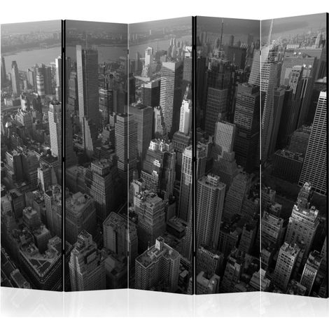 Paravent 5 Volets "New York : Skyscrapers Bird's Eye View" 172x225cm (1/2)