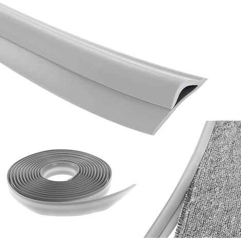 Bande de transition autocollante - Bande de transition stratifiée - Bordure autocollante - En PVC - Gris (5 m) (1/5)