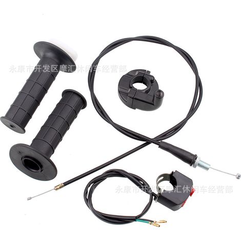 Off-road motorcycle/ATV/beach motorcycle accessories 50-250cc throttle handlebar, fuel filler seat, throttle cable, engine stop switch (1/4)