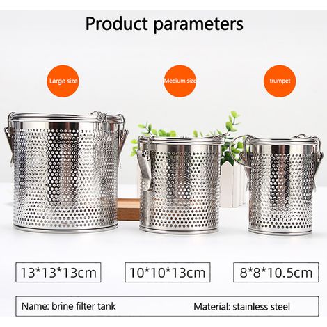Pot à épices en acier inoxydable, boîte à épices, théière, passoire à thé, poivrier, flacon à épices, accessoires de cuisine (1/5)