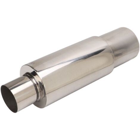 Résonateur de silencieux d'échappement en acier inoxydable 2.5in Inlet 3.5in Outlet Tail Pipe Universal pour voiture Autres pièce de rechange pour voiture (1/4)