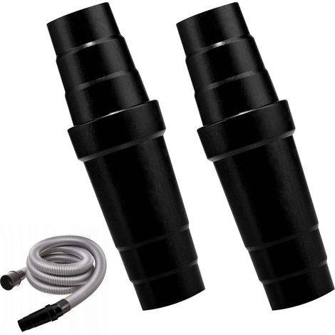 Lot de 2 extracteurs de poussière, aspirateur, adaptateur de tuyau, accessoires universels, connecteur de collecte de poussière compatible avec scie à table, ponceuse, ponceuse, raboteuse, perceuse (1/5)