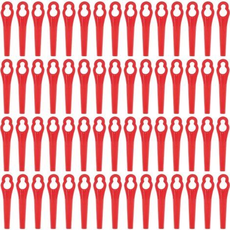 Lames Plastique 60 Pcs Lames Coupe Plastique Lames Plastique Rechange pour Jardin Pelouse Tondeuse Accessoires, Lames en Plastique de Rechange (1/5)
