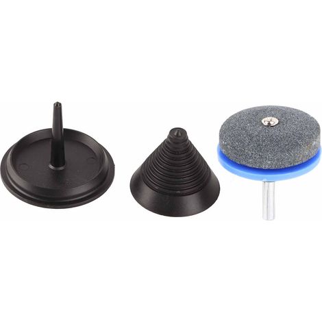 50mm Fast Speed Lawn Mower Blade Sharpener ABS Lawnmower Sharpen Stone Grindstone (1/5)