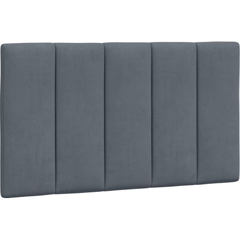 vidaXL Cuscino Testiera Hanko Grigio Scuro 80 cm in Velluto