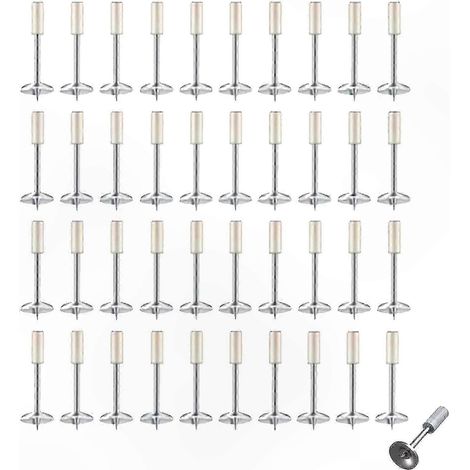 Round Nails for Manual Steel Nail Guns, 40 Pieces Wall Fastening Tool, Durable Quality (1/5)