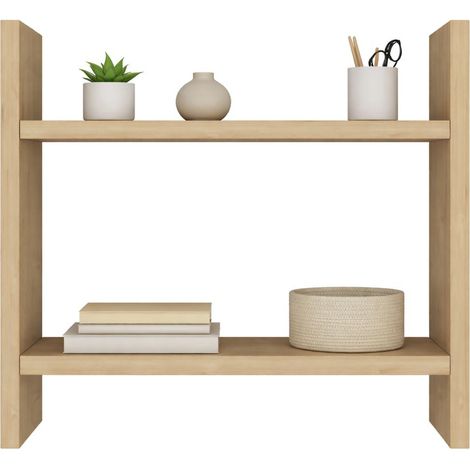 Regal Morfasso, 2 Böden, Farbverlauf Struktur Eiche, 34x10x30h cm Braun Eiche