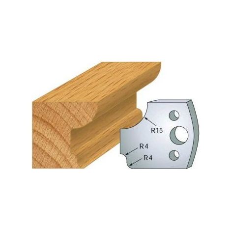 Leman - Jeu de 2 fers profilés acier Ht.40 mm N°043