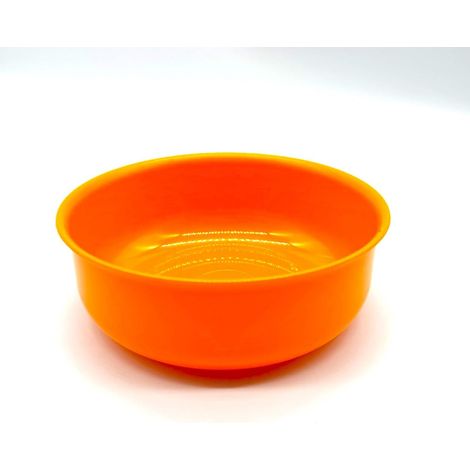 Bol de 17 cm - Couleur : orange - En plastique - Réutilisable (1/3)