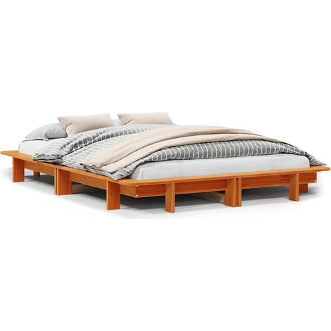 Maison Exclusive - Letto senza Materasso Marrone Cera 120x190 cm in Legno di Pino
