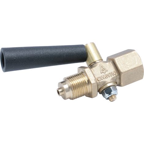 Robinet d'arrêt à manomètre, Femelle 3/8pouce G- Mâle 3/8pouce G ( Prix pour 1 )