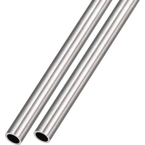 Sourcing Map - Lot de 2 tubes droits en acier inoxydable 304 pour l'ameublement et les machines - 4 (1/5)