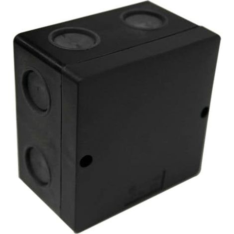 Dencon JB100B IP66 Junction Box Black 100 x 100mm DCNJB100B