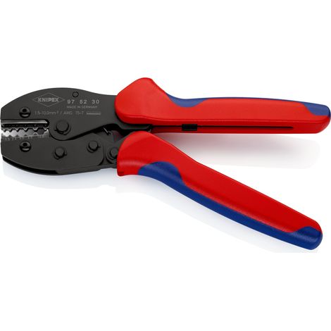 KNIPEX 97 52 30 SB PreciForce® Pinza per capicorda con manici multicomponente brunita 220 mm