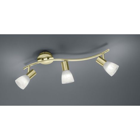 Deckenstrahler 3-flammig verstellbar Levisto Brass Trio Lighting
