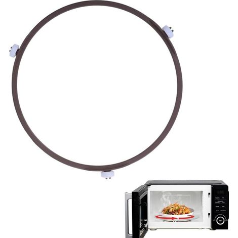Anneau Support Micro Ondes,Anneau Plateau Tournant Four à Micro-Ondes,Support pivotant Four àmicro,pour Tourne-Disque en Verre,Accessoires Micro Ondes (22 cm) (1/5)