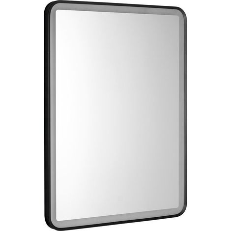 SWIDA LED-Miroir 60x80cm, Touch Sensor, dimmable, noir mat (1/4)