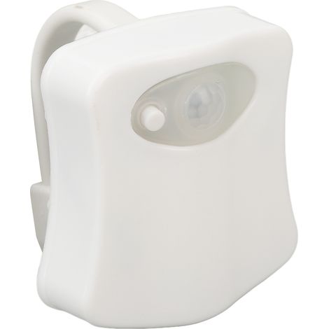 Lampe de chevet suspendue pour toilettes, 8 couleurs changeantes, détecteur de mouvement, LED, veilleuse pour salle de bain (1/5)