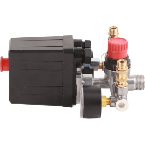 Ensemble de pressostat automatique pour compresseur d'air monotrou 90120 psi 220 V (1/5)