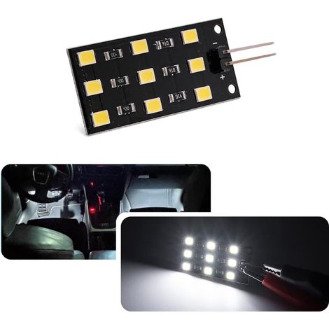 2pcs White LED Under Dash Light Module for A3 A4 Q5 Q7 Arteon Kodiaq Seat Ibiza Interior Footwell Trunk Glove Box Lamp (1/5)