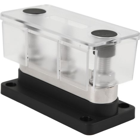 12–48 V 600 A Stromverteilerblock mit 3 Bolzen, M10-Anschluss, Sammelschiene für Batterien, Pkw, Lkw, Wohnmobile, Boote und Industrieanlagen, Schwarz (1/5)