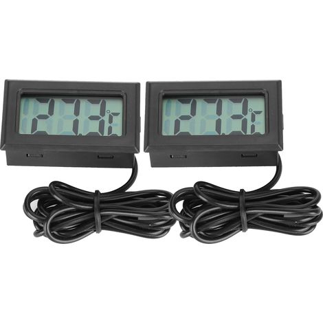 Set di 2 termometri digitali per acquario – misuratore di temperatura – sonda – acquario