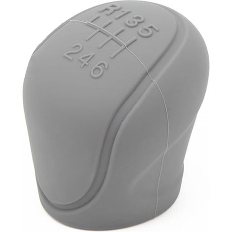 Copertura universale per barra del cambio per auto a 6 velocità, in silicone, per barra del cambio, accessori protettivi antiscivolo, grigio (1/5)