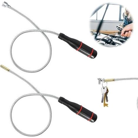 Flexible Magnetic Pick Up Tool Portable Foldable Magnetic Grip Strong Flexible Magnetic Bar for Grabbing Small Parts Metal Objects (1/5)