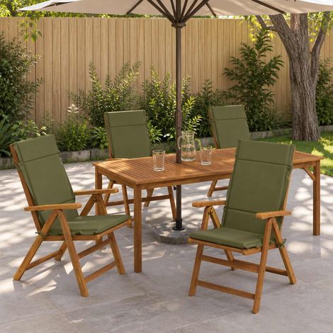 vidaXL Cojines para Sillas de Respaldo Alto en 4 Piezas GEMERT 4 pcs (1/5)