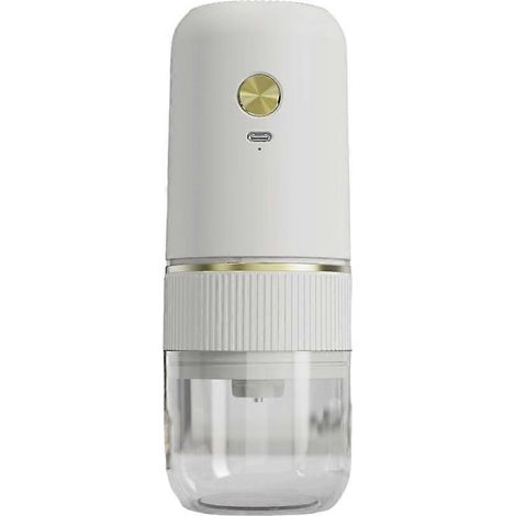 Portable électrique moulin à café Adjustment un bouton grain moulin USB rechargeable maison extérieur mixeur blanc (1/5)
