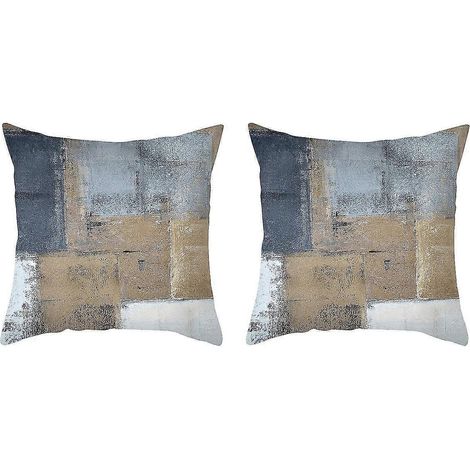 Kissenbezug für Sofa, Haushaltswaren, abstrakter Pfirsichhaut-Kissenbezug, Aquarelldruck, 6 (1/5)