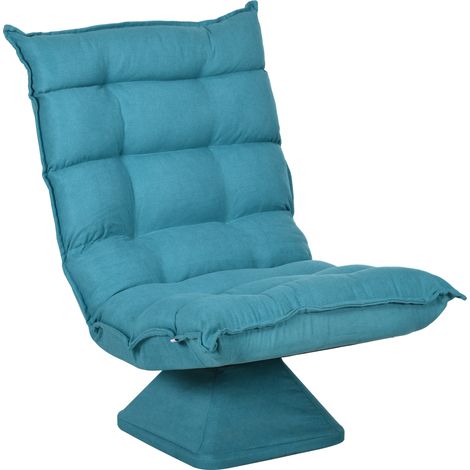 Fauteuil lounge design MICHAEL turquoise (1/5)