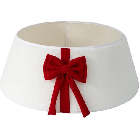 Jupe de Sapin de Noël Décorations en Peluche pour Fêtes avec Nœud Papillon Collier Pliable Pour Sapin De Noël pour Intérieur Extérieur Table Centre de Table Fête Maison Jardin (1/5)
