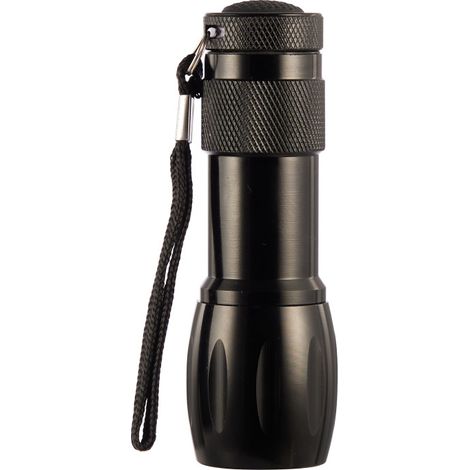 Trendline schwarze Taschenlampe mit 9 LED Taschenlampen (1/4)