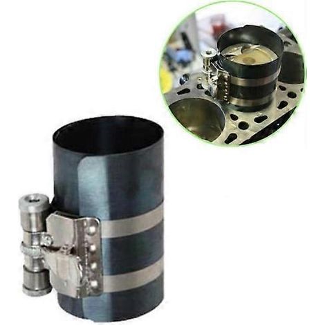 compresseurs de segments de piston, outil de rétraction pour l'installation des segments de piston, outil de réparation moteur, spécification : 4 pouces ( ) (1/5)