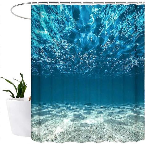 Rideau de douche anti-moisissure, textile lavable et antibactérien, rideau de douche 3D imperméable