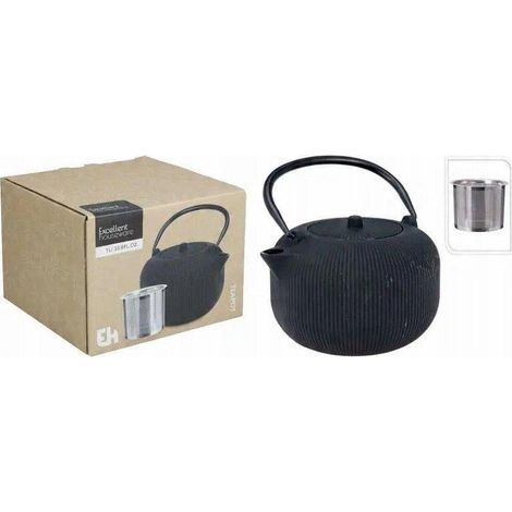 No-name Elegante Teiera e Bollitore Nero 1 Litro