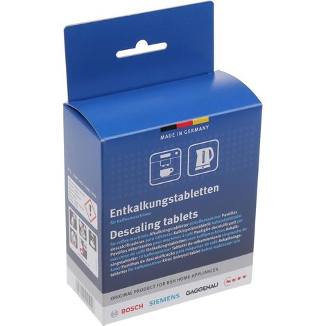 Bosch - entkalker tabs - 6 blister mit 2 tabletten (18 g) - 00312454 - 4242005455096