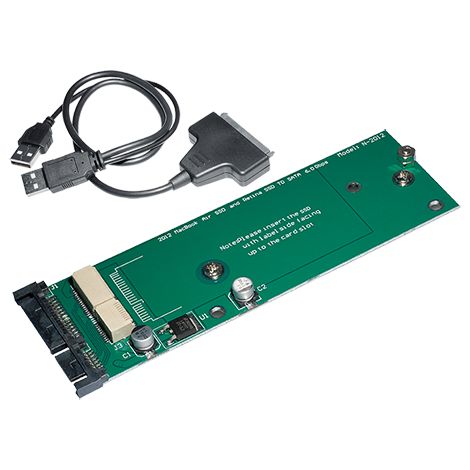 Adaptateurs pour apple adaptateur ssd de 2012 macbook air a1465 + macbook pro vers standard sata connecteur