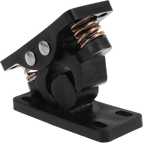 Loquet à Ressort pour Porte en Alliage de Zinc et Acier Inoxydable Mécanisme à Bille, Couche de Sécurité Ajoutée, pour Portes Coulissantes Noir (1/5)