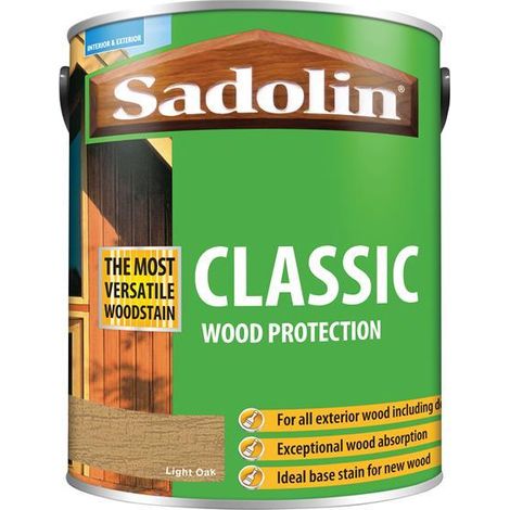 Sadolin Classic Wood Protection Light Oak 5 litre SAD5012923 (1/3)